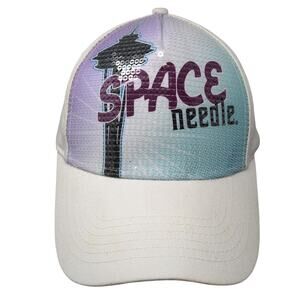 Space Needle Strapback 5 Panel Cap Multicolor One Size Adjustable Noble Wear